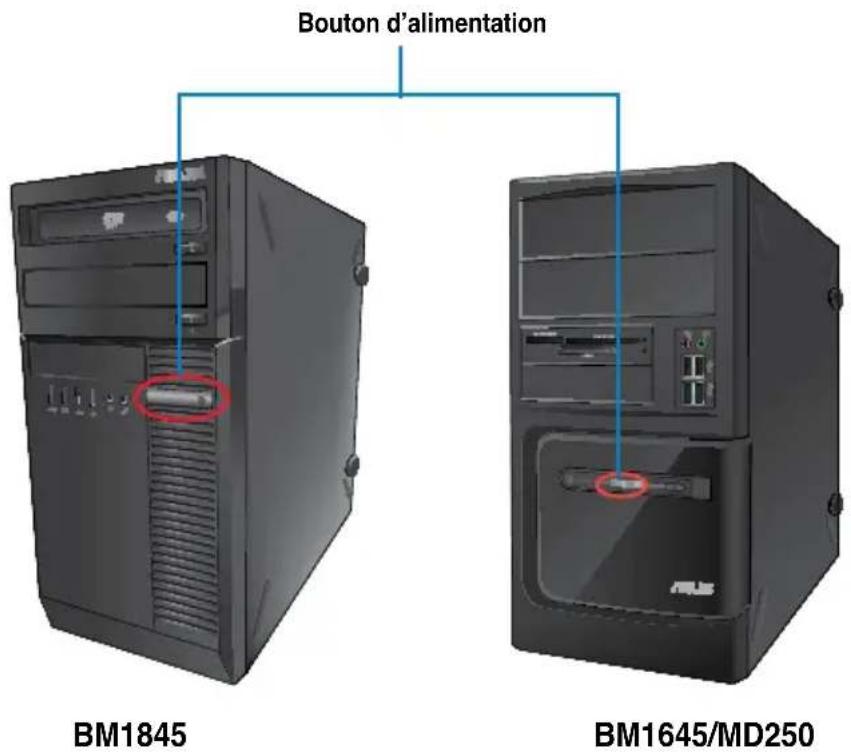 ASUS BM1845 - Pour allumer votre ordinateur : - 1