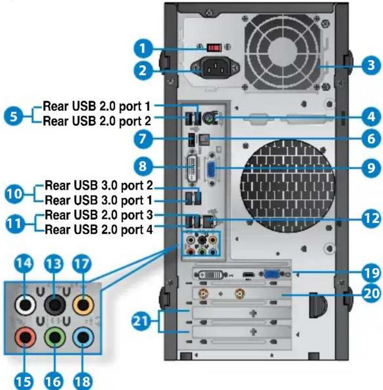 ASUS BM1845 - Pannello posteriore - 1