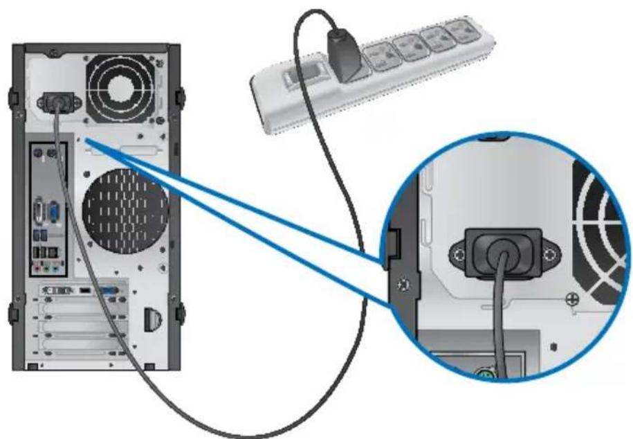 ASUS BP6335 - Connector le cordon d'alimentation - 1