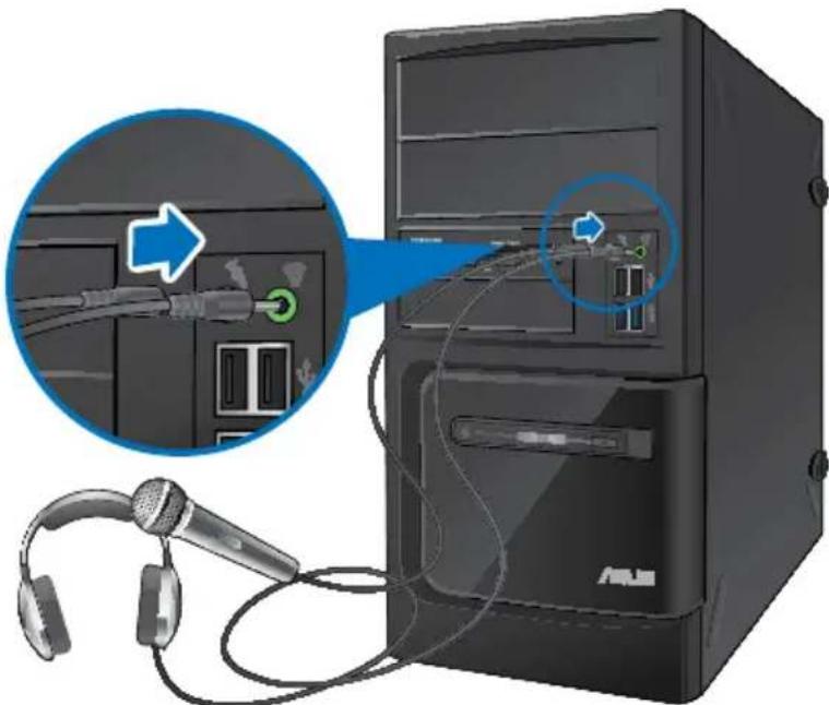 ASUS BP6335 - Connector un microphone ou un système de haut-parleurs - 1