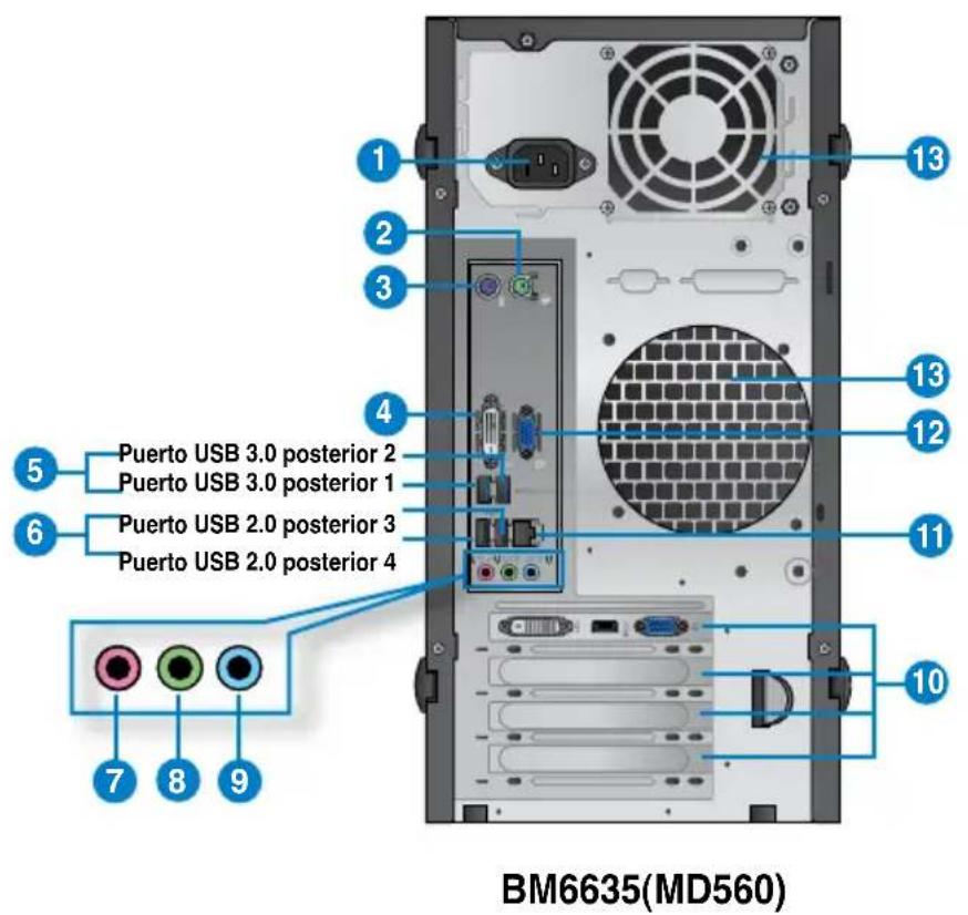 ASUS BP6335 - Panel posterior - 1