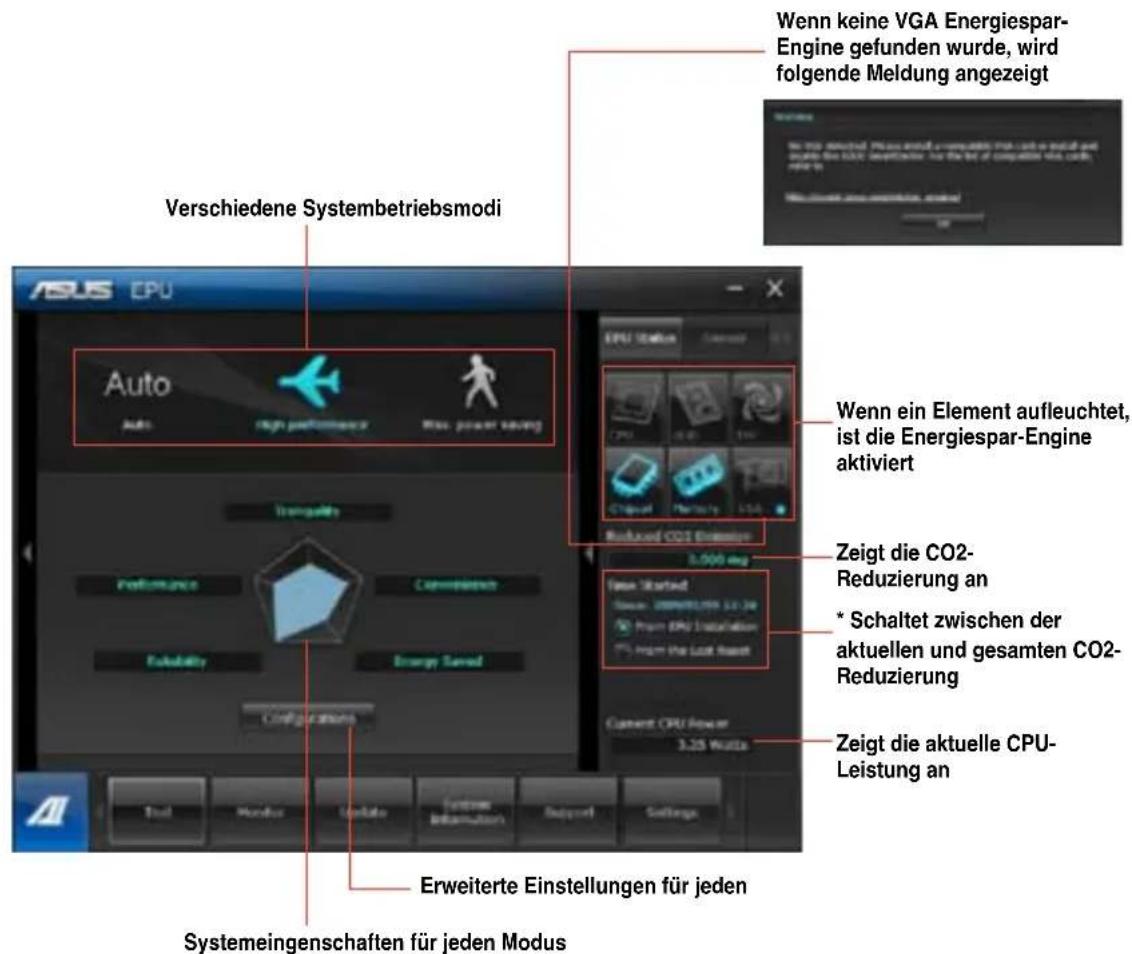 ASUS BP6335 - So starten Sie EPU: - 1