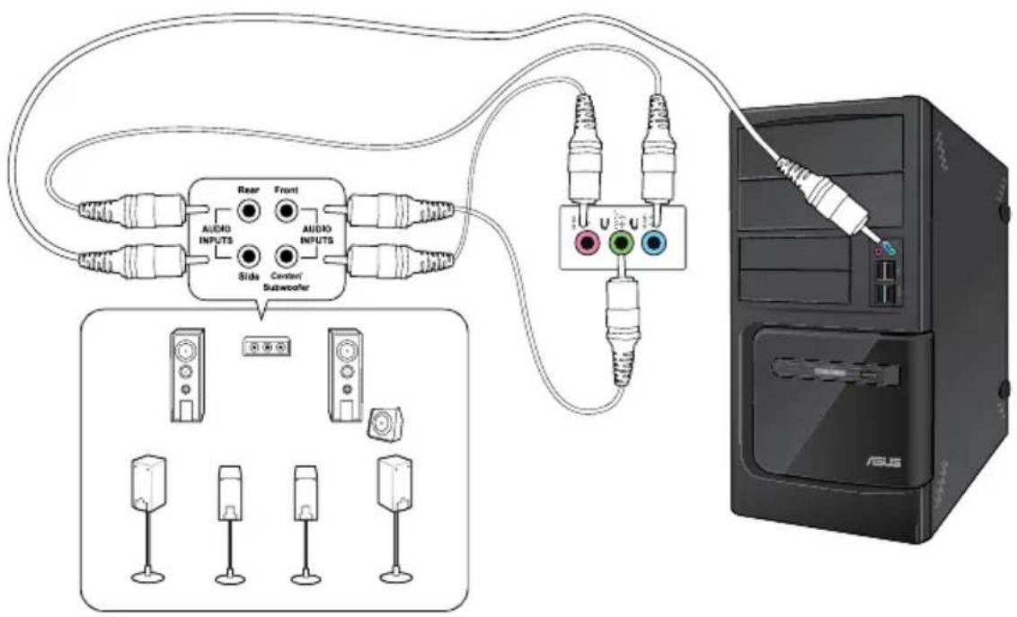 ASUS BP6335 - Connector un microphone ou un système de haut-parleurs - 7