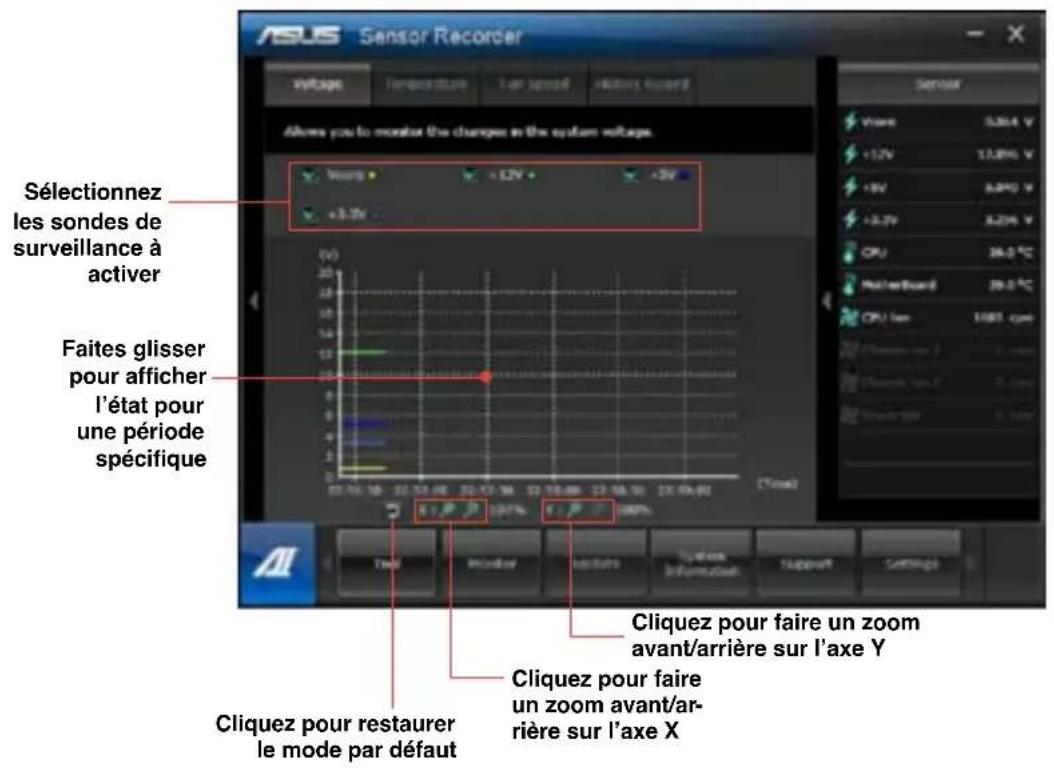 ASUS BP6335 - Pour configurer Sensor Recorder : - 1