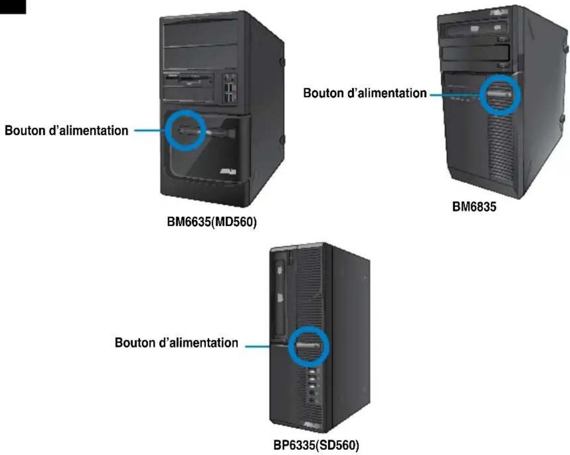 ASUS BP6335 - Pour allumer votre ordinateur : - 1