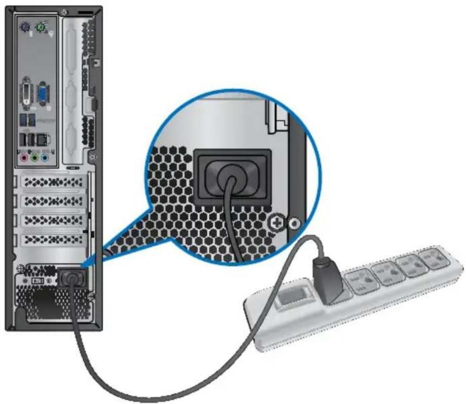 ASUS BP6335 - Connessione del cavo di alimentazione - 3