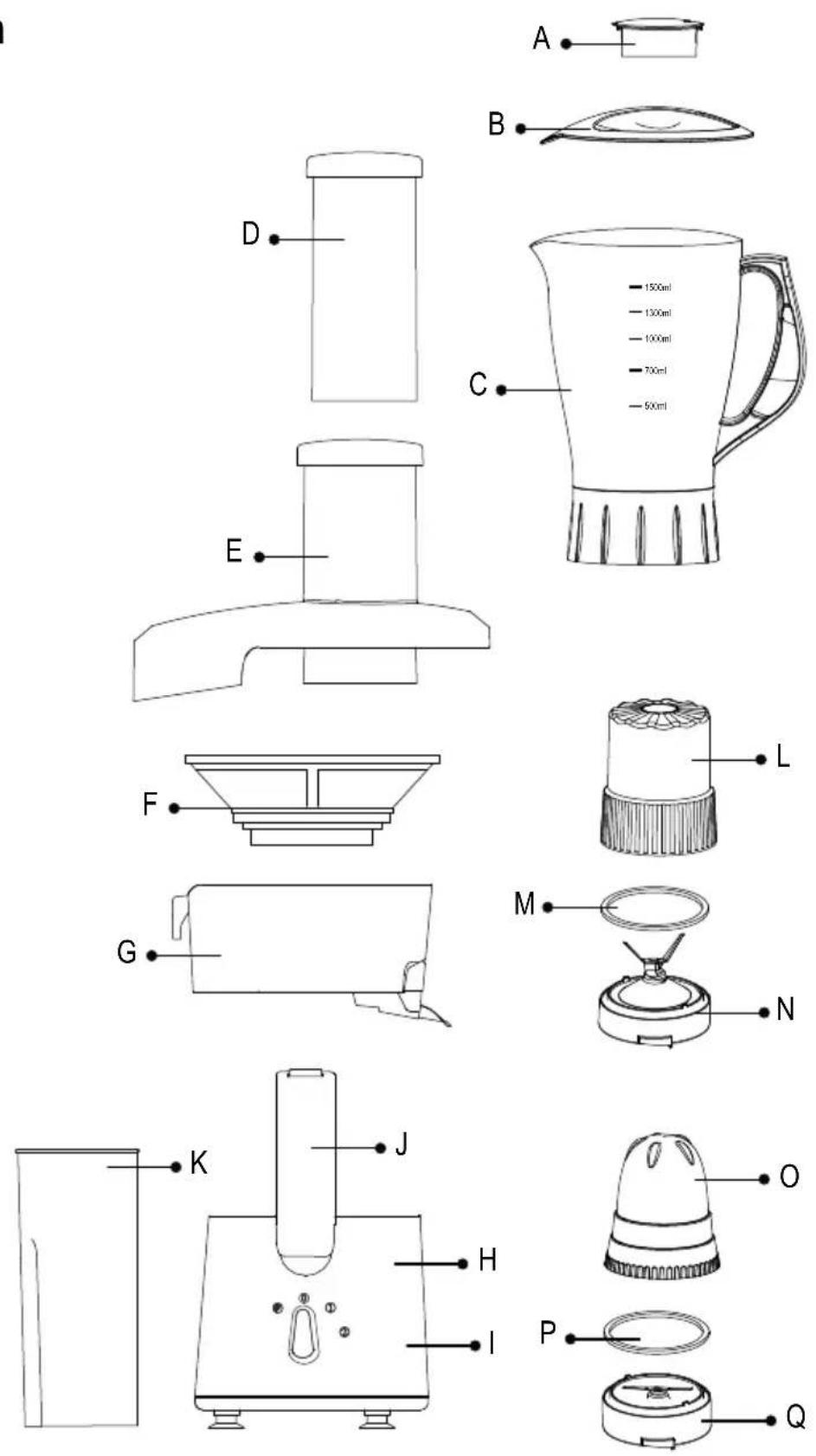 BLACK & DECKER JBGM600 - Parts Identification - 1