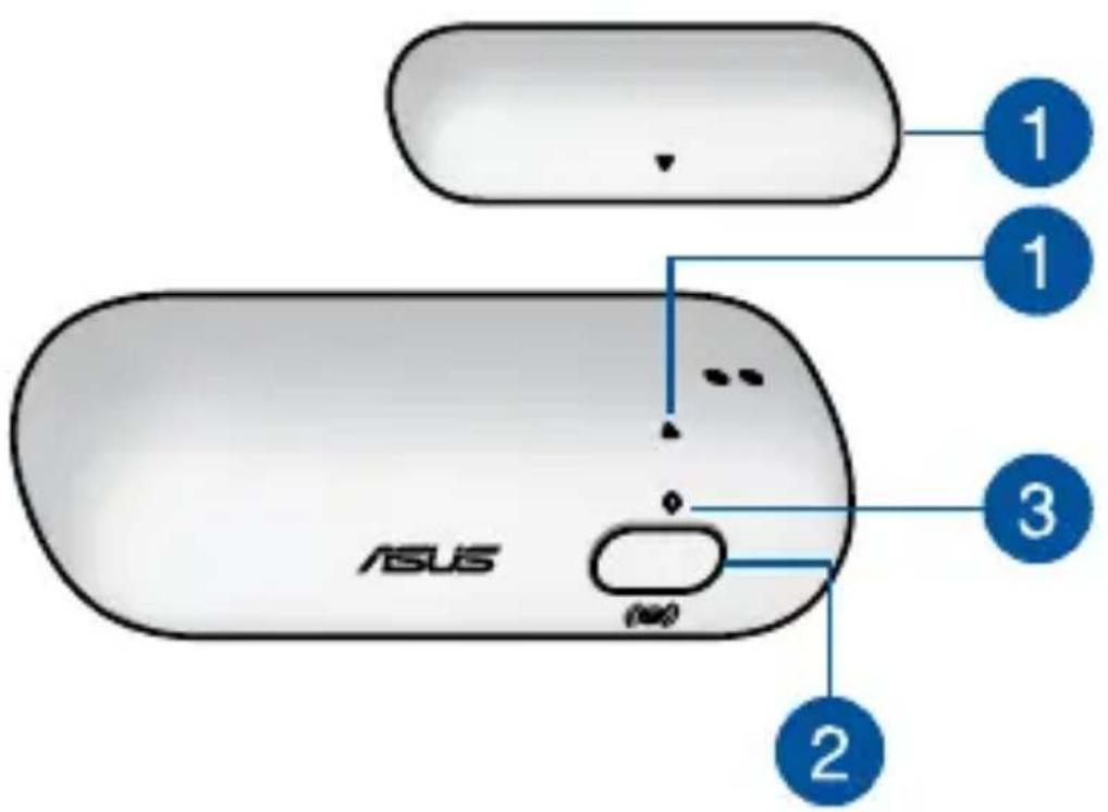 ASUS SmartHome OpenClose Sensor WS101 - Omówienie elementów urzadzenia - 1