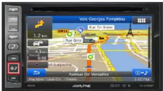 ALPINE INEW990BTTR - Comment régler les paramètres spécifique de la base de gestion des gabarits dans le logiciel de navigation de l'INE-W990BT: - 1