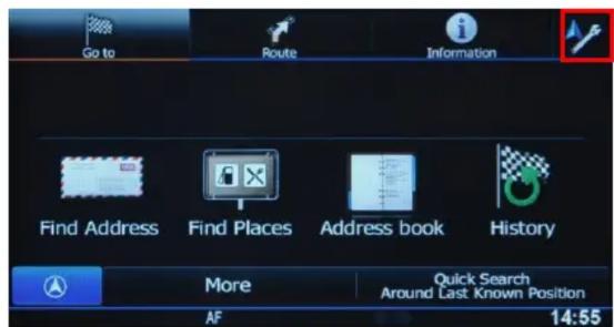 ALPINE INEW990BTTR - Comment régler les paramètres spécifique de la base de gestion des gabarits dans le logiciel de navigation de l'INE-W990BT: - 2