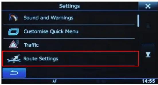 ALPINE INEW990BTTR - Comment régler les paramètres spécifique de la base de gestion des gabarits dans le logiciel de navigation de l'INE-W990BT: - 3