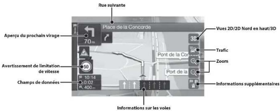 ALPINE X703DA4 - Fonctions de carte - 1