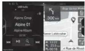 ALPINE X703DA4 - Switching the Audio Sources Screen to a Dedicated Screen - 5