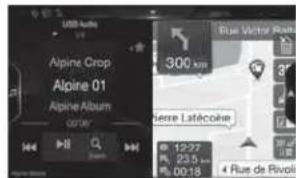 ALPINE X703DA4 - Pasar de la pantalla de fuentes de audio a una pantalla española - 3