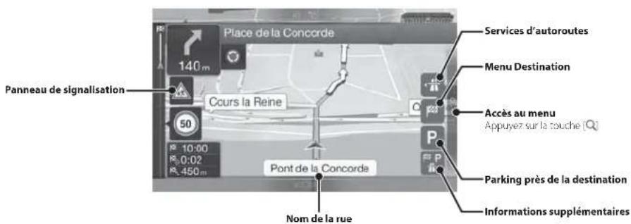 ALPINE X703DA4 - Fonctions de carte - 2