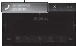 ALPINE X703DA4 - Appuyez sur I'ecran de notification d'appel entrant. - 1
