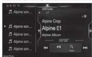 ALPINE X703DA4 - Przeloczanie ekranu zródej audio na dedykowany ekran - 6