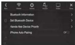 ALPINE X703DA4 - Appuyez sur la touche [Reg. Appareils Bluetooth]. - 1