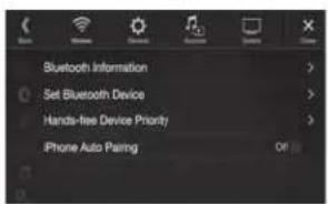 ALPINE X703DA4 - Raak [Bluetooth Apparaat Instellen] aan. - 1