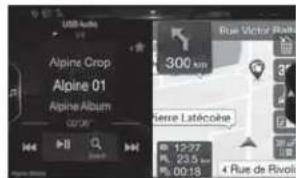 ALPINE X703DA4 - Passaggio dalla schermata Sorgenti audio a una schermata specifica - 3