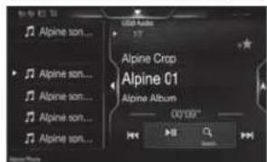 ALPINE X703DA4 - Passaggio dalla schermata Sorgenti audio a una schermata specifica - 6