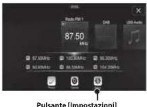 ALPINE X703DA4 - Toccare il pulsante [Impostazioni] nella schermata Menu. - 1