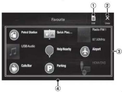 ALPINE X703DA4 - Favourite Function - 1