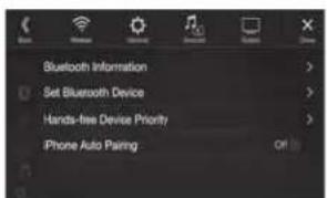 ALPINE X703DA4 - Berühren Sie [Bluetooth Gerät auswahlen]. - 1