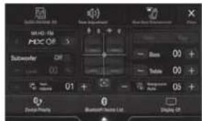 ALPINE X703DA4 - Passaggio dalla schermata Sorgenti audio a una schermata specifica - 1