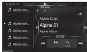 ALPINE X703DA4 - Schem voor preselectieknopen of snelzoekmodus - 1