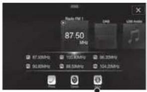 ALPINE X703DA4 - Appuyez sur la touche [Réglages] sur l'écran Menu. - 1