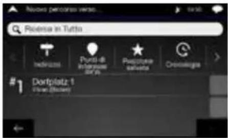 ALPINE INEW611D - Impostazione di una destinazione - 1