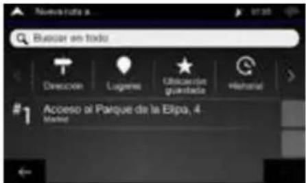 ALPINE INEW611D - Ajuste del destino - 1