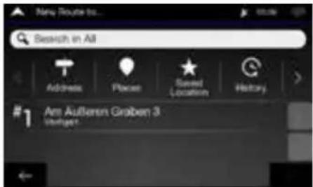 ALPINE INEW611D - Setting a Destination - 1