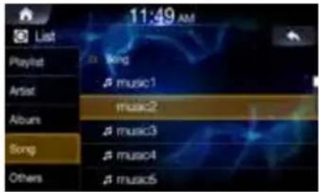 ALPINE INEW611D - Searching iPod Music Files - 1