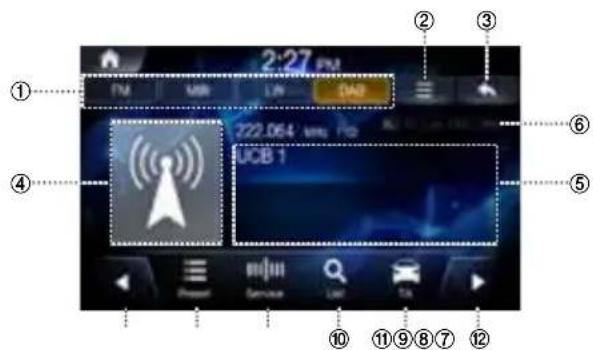 ALPINE INEW611D - DAB main screen - 1