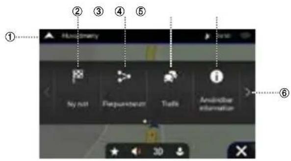 ALPINE INEW611D - Navigationsmeny - 2
