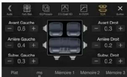 ALPINE ILXF903D - Réglage Correction AI. Temps (TCR) - 1