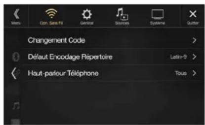 ALPINE ILXF903D - Réglages Téléphone - 1