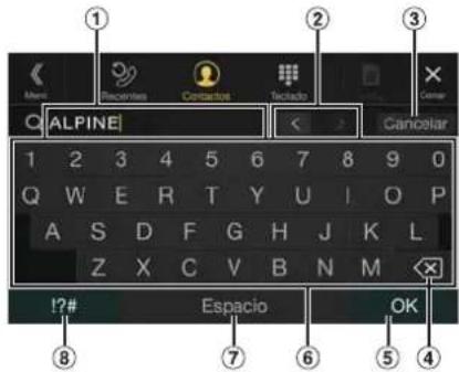 ALPINE ILXF903D - Méthode de saisie des caractères et des numérios (clavier) - 1