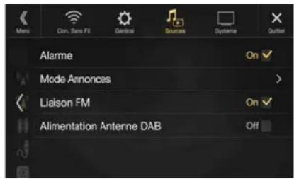 ALPINE ILXF903D - Réglages de DAB - 1