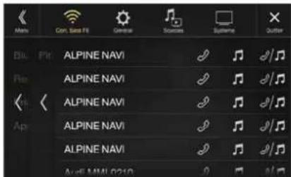 ALPINE ILXF903D - Selection du périhérique Bluetooth - 1