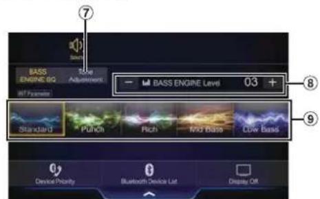 ALPINE ILXF903D - Fonction Reglages audio - 2