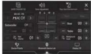 ALPINE INEW720DC - Overschakelen van het scherm met audiobronnen naar een specifiek scherm - 1