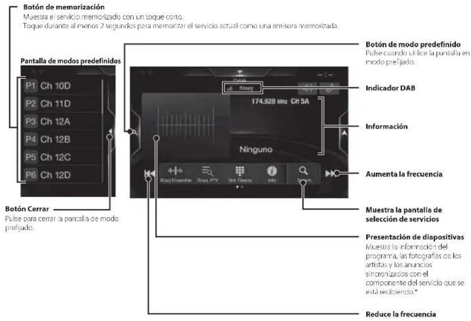 ALPINE INEW720DC - Funcionamiento de DAB/DAB+/DMB - 1