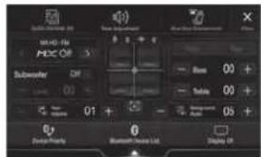 ALPINE INEW720DC - Przełączanie ekranu źródeł audio na dedykowany ekran - 1