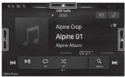 ALPINE INEW720DC - Passaggio dalla schermata Sorgenti audio a una schermata specifica - 4