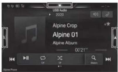 ALPINE INEW720DC - Ändra skärmen för val av ljudkälla till en specialanpassad skärm - 4