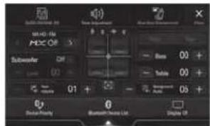 ALPINE INEW720DC - Switching the Audio Sources Screen to a Dedicated Screen - 1