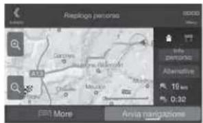 ALPINE INEW720DC - Impostazione di una destinazione - 2